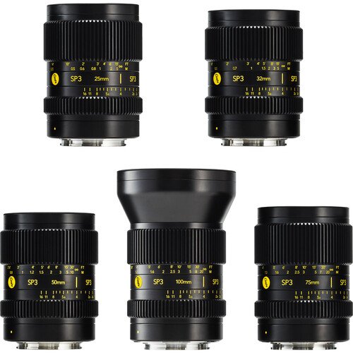 Cooke SP3 Full-Frame 5-Lens Prime Set 25,32,50,75,100mm (Sony E / Canon RF)